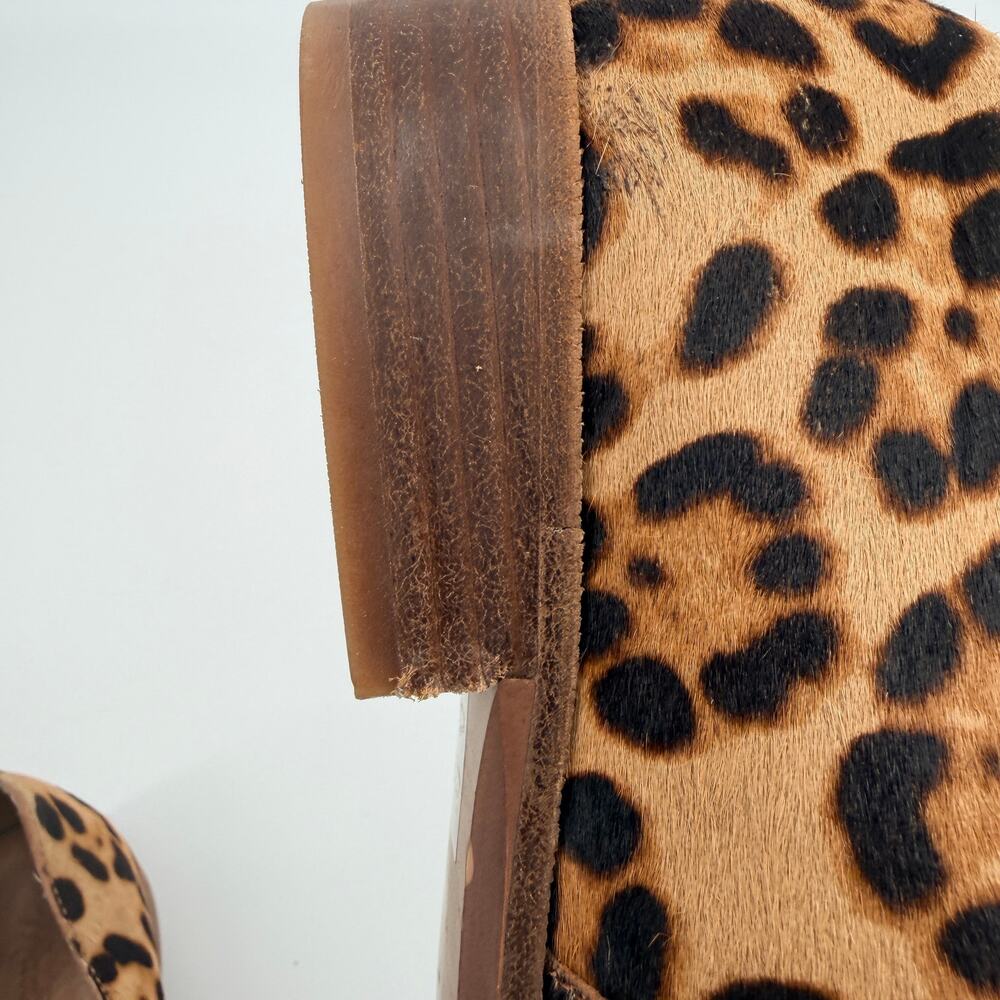 Madewell Frances Loafers Leopard Print Calf Hair Animal Print Womens 7.5 - Picture 3 of 13